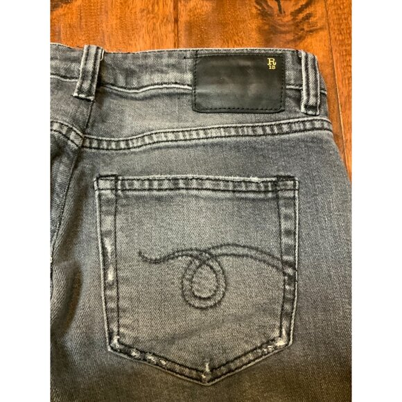 R13 Black Denim Boy Skinny Cropped Jeans $365, Size 24 - Picture 7 of 10